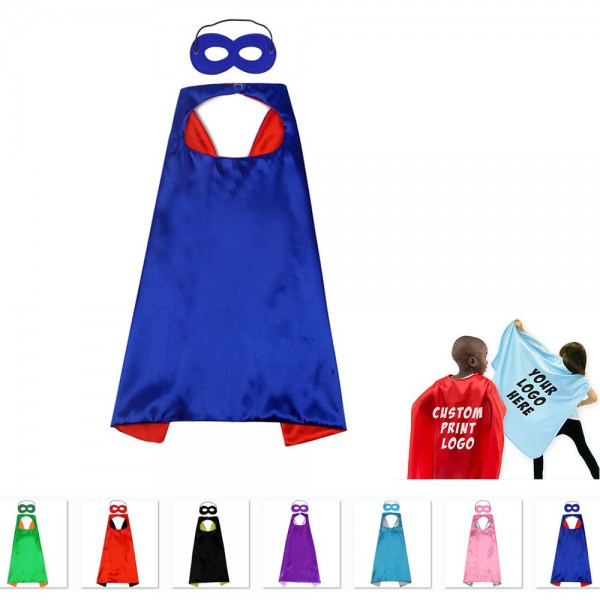 Double Layers Kid Superhero Capes/Eye Masks