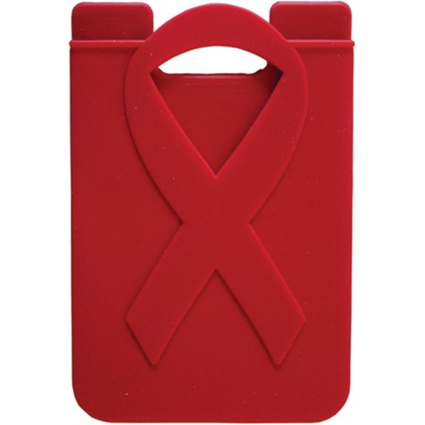 Silicone Aids Ribbon Phone Wallet/Phone Pocket
