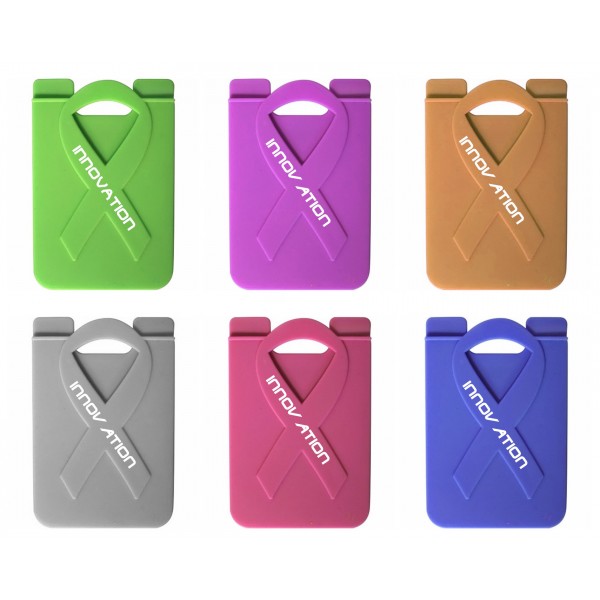 Silicone Aids Ribbon Phone Wallet/Phone Pocket