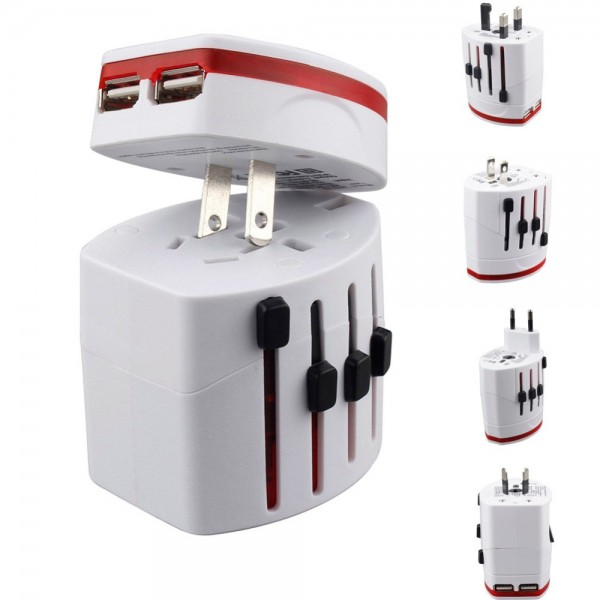 Universal Power Adapter IV with Dual USB Ports