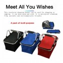 Insulated Foldable Or Collapsible Picnic Basket Or Cooler Bag