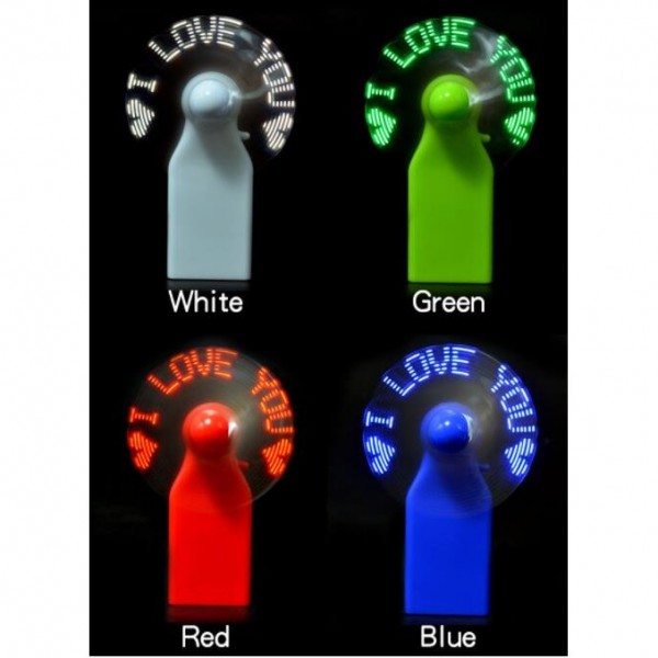 LED Flashing Message Fan (Batteries Included)