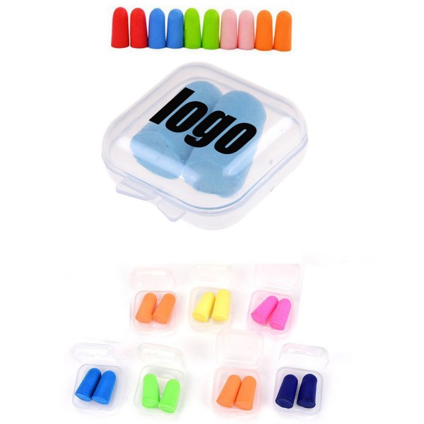 Plastic Box Foam Earplugs