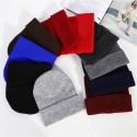 Unisex Colorful Cuffed Knitted Beanie Caps