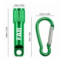 Carabiner and Flashlight Keychain