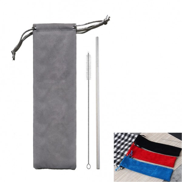 Stainless Steel Drink Straws Set