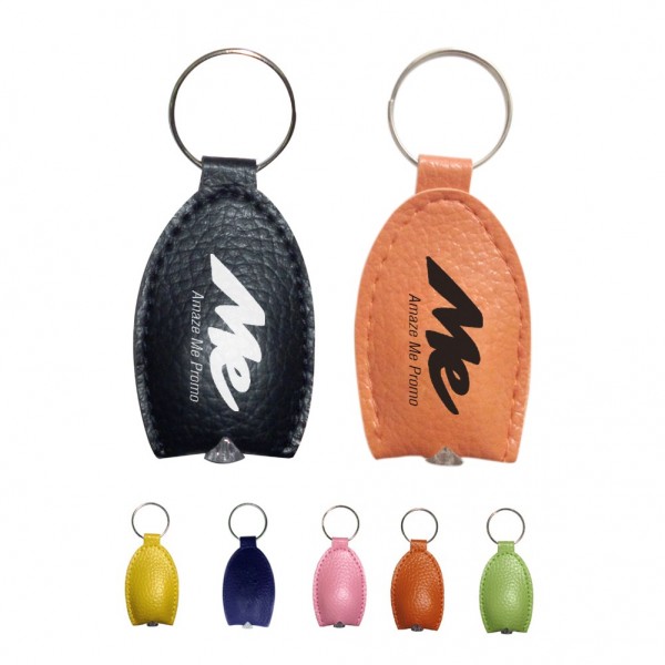 PU Leather LED Key Tag