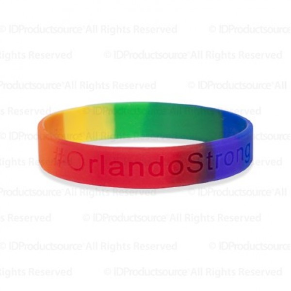 1/2" Segmented Rainbow Bracelet