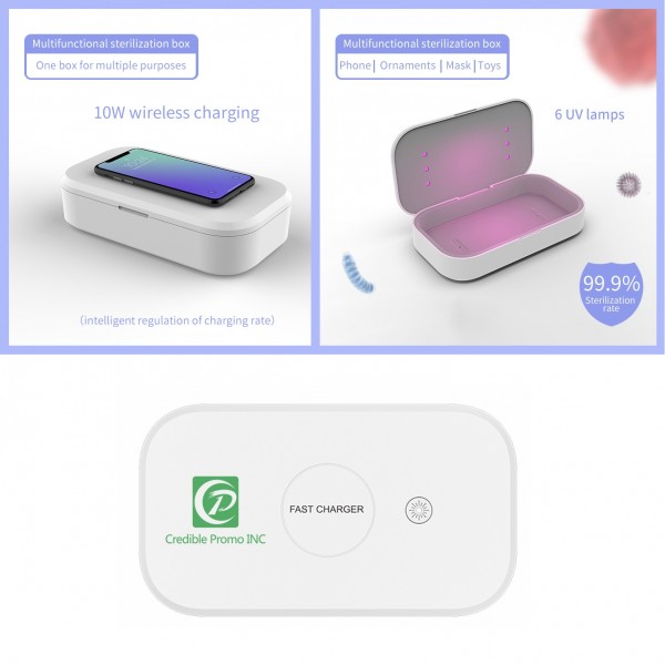 Wireless Fast Charger UV Sterilizer Box