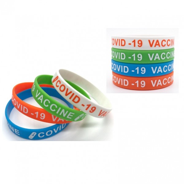 COVID-19 Vaccinated Silicone Bracelet