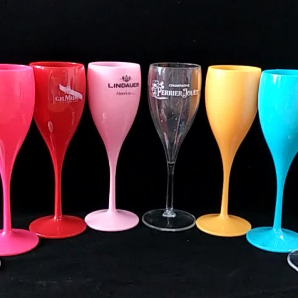 Goblet Plastic Champagne Flute Glass