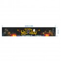 118" L x 19.7" W Halloween Banner