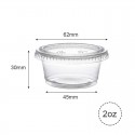 1.5 oz clear plastic souffle cup