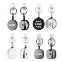 Metal Retractable Portable Badge Reel Holder