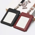 ID Badge Card Holder Wallet with Neck Lanyard Strap