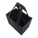 Multi-Pockets Felt Wine Tote Bag Beer Pouch w/Handle