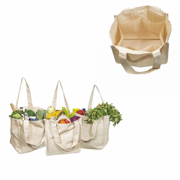 6 Pockets Grocery Shopping Bags