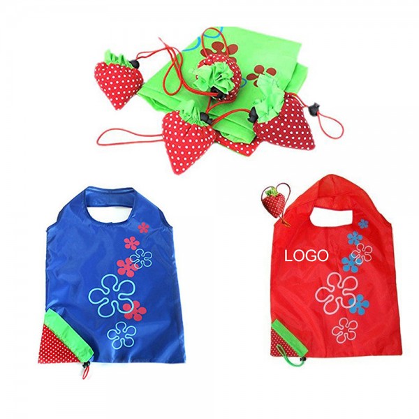 Strawberry Shaped Folding Reusable Shopping Bag