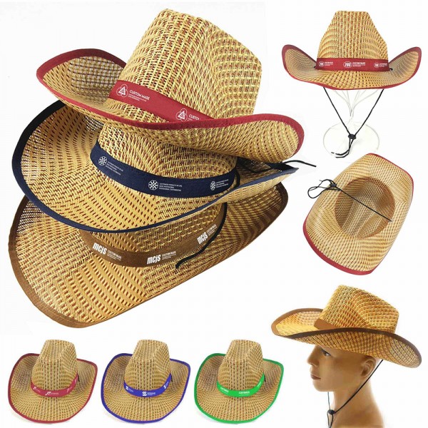 Adults Straw Cowboy Hats