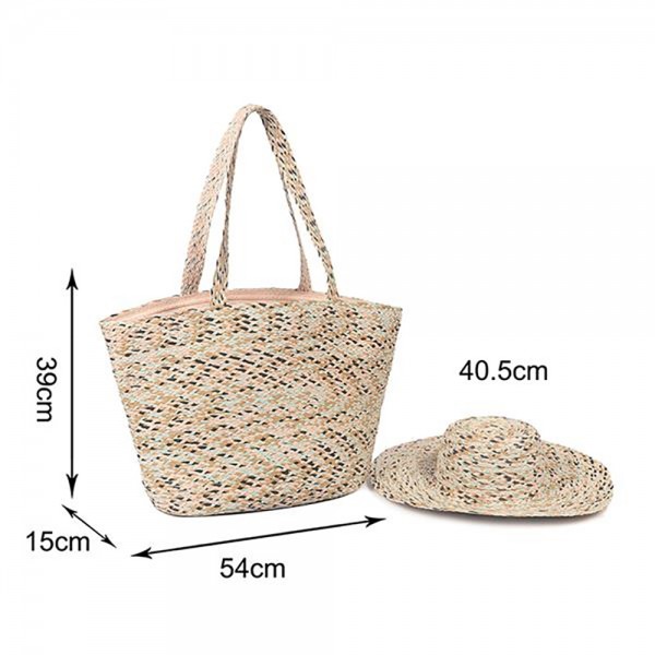 Straw Bag Hand-woven Handle Handbags