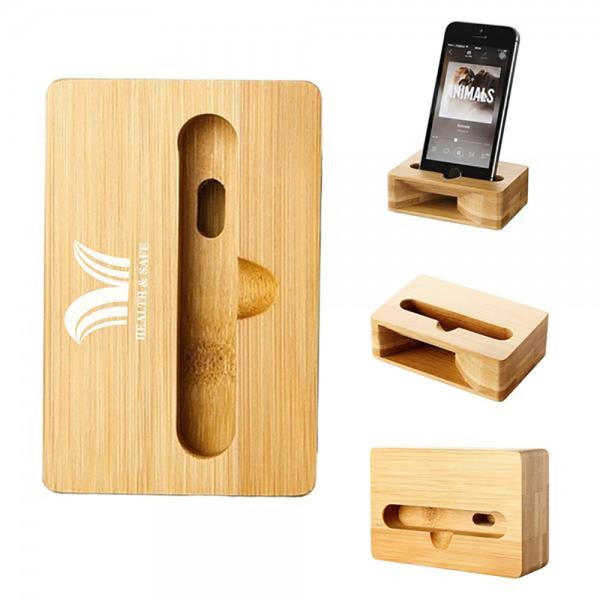 Bamboo Wooden Phone Amplifier Stand