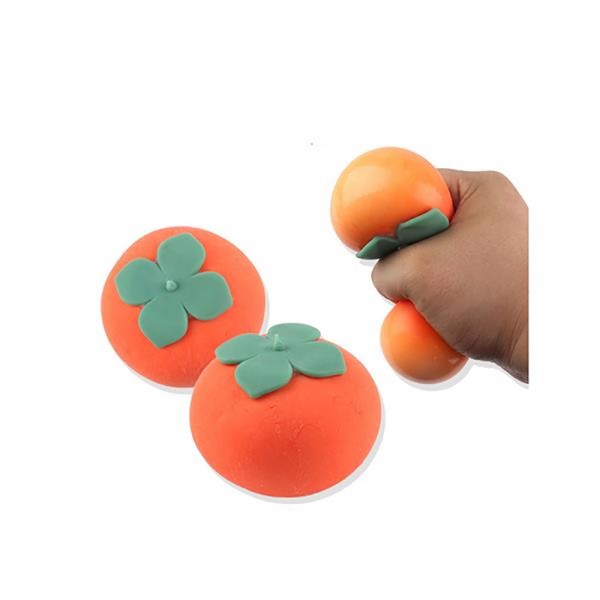 Silicone Squeeze Toys Stress Relief Persimmon