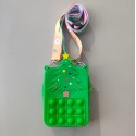 Silicone Push Pop Bubble Purse  Keychain