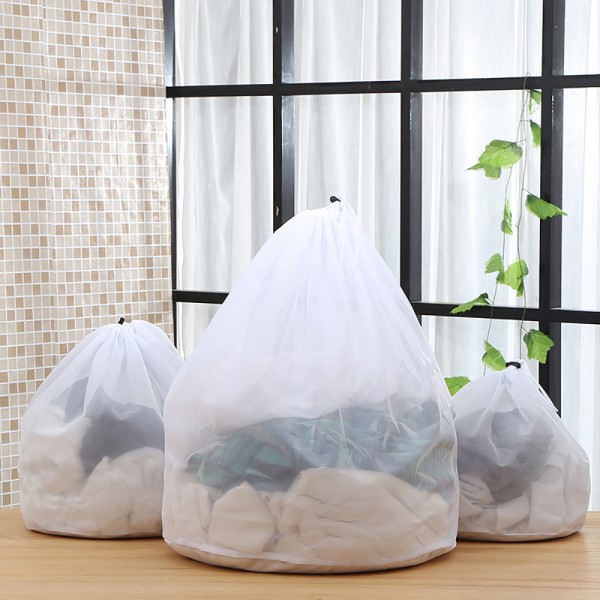 Drawstring Laundry Washing Bags Fine Mesh