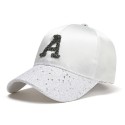 Sequined Baseball Cap with Diamond