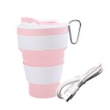 Silicone Foldable Sippy Cup W/Drinking Straw