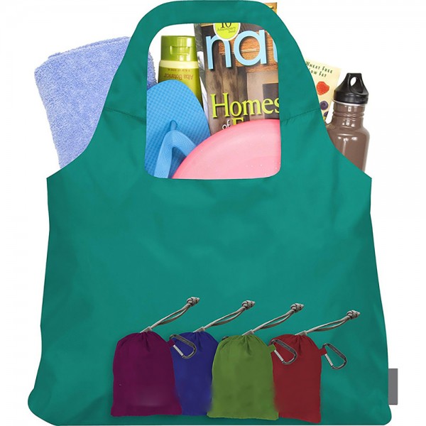 Folding Tote Bag With Keychain