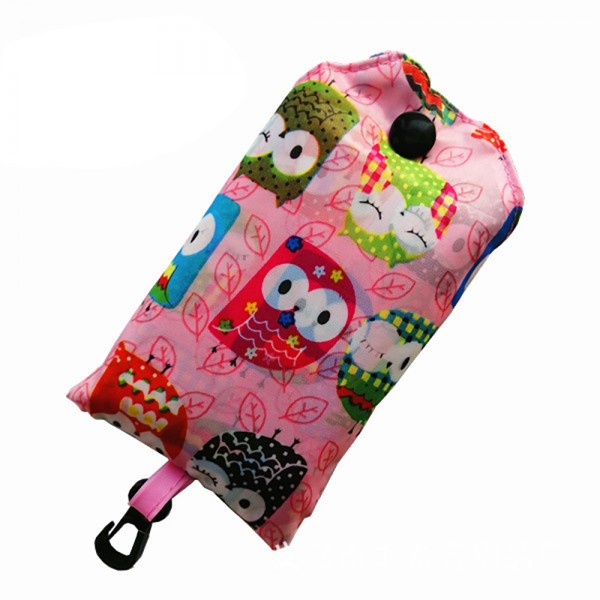 Foldable Reusable Grocery Shopping Tote Bags Keychain