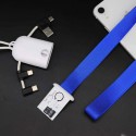 USB 4 In 1 Lanyard Charging Cable Badge Holder