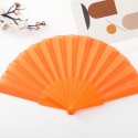 Portable Fabric Folding Fan Summer Plastic Handheld Fans