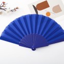 Portable Fabric Folding Fan Summer Plastic Handheld Fans