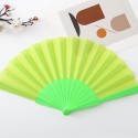 Portable Fabric Folding Fan Summer Plastic Handheld Fans