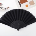 Portable Fabric Folding Fan Summer Plastic Handheld Fans