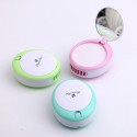 USB Rechargeable Mini Fan with Makeup Mirror