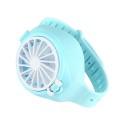 Outdoor Travel Portable USB Recharge Wrist Strip Watch Fan