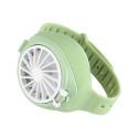 Outdoor Travel Portable USB Recharge Wrist Strip Watch Fan