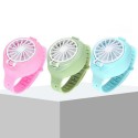 Outdoor Travel Portable USB Recharge Wrist Strip Watch Fan