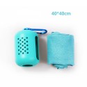 Portable Quick Dry Towel with Silicone Case