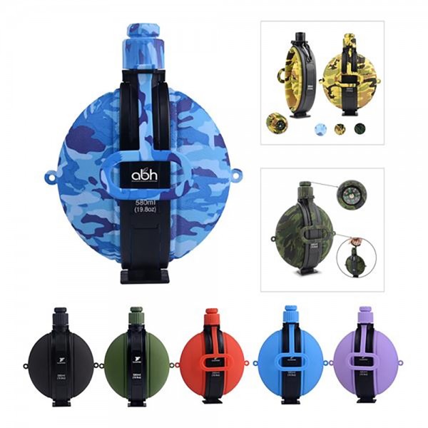 Camouflage Silicone Collapsible Water Bottle