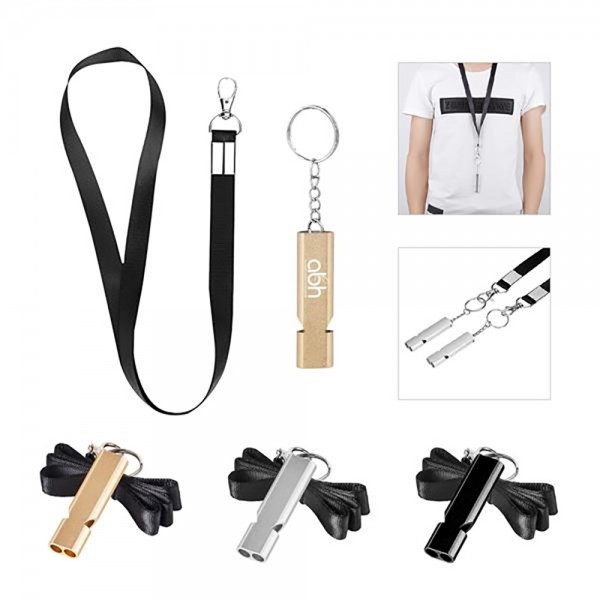 Double Tubes Outdoor Survival Whistle