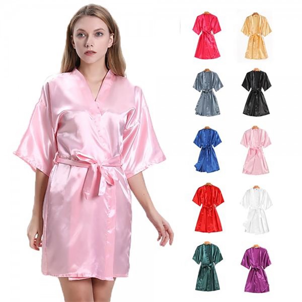 Imitation Silk Robe