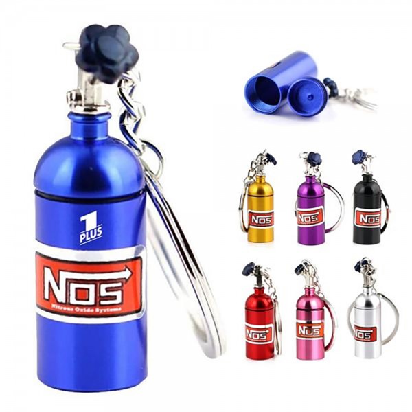 Aluminum Alloy Waterproof Pill Box With Keychain