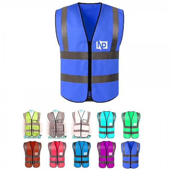 Reflective Safety Mesh Vest W/Zippered