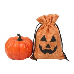 Halloween Linen Gift Bag