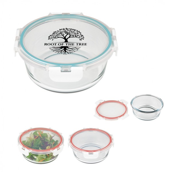 Round Glass Food Container