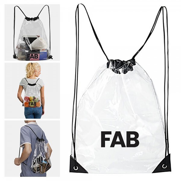 Clear Drawstring Bag